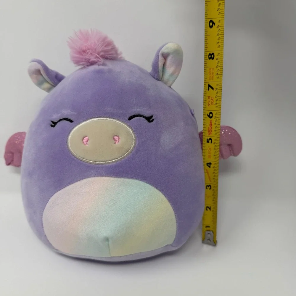 Squishmallows Delilah Purple Hippo Pegasus 8 Inch Plush Stuffed Animal Toy 8